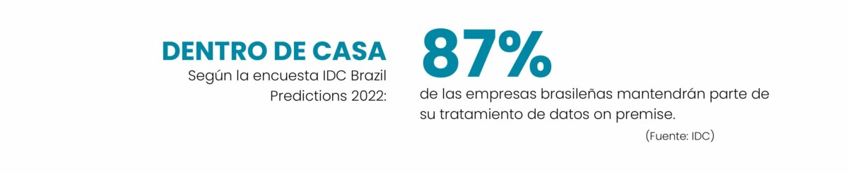 Este escenario de cambio de paradigma se refleja en recientes informes del sector. Según IDC Brasil, los servicios de data center moverán 3.780 millones de dólares en el país en 2020. A un ritmo de crecimiento continuado de casi el 6%, esta cantidad podría alcanzar los 4.890 millones de dólares en 2024. Paralelamente, el mismo estudio realizado el año pasado señala que las inversiones de las empresas brasileñas en infraestructuras como servicio alcanzarán los 8.500 millones de dólares en los próximos dos años.